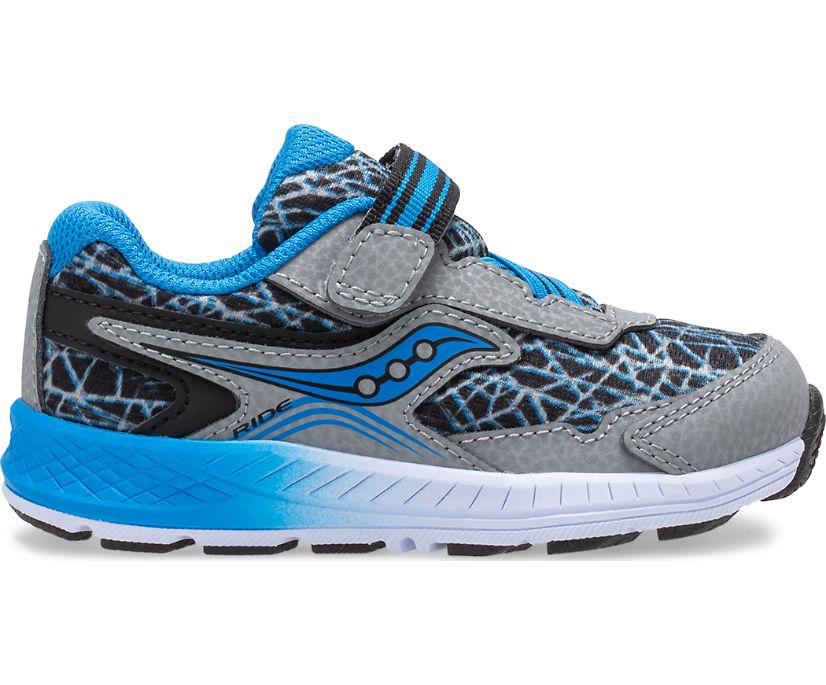 Tenis Saucony Ride 10 Jr. Niños Grises Azules Negros | México 754MQZA
